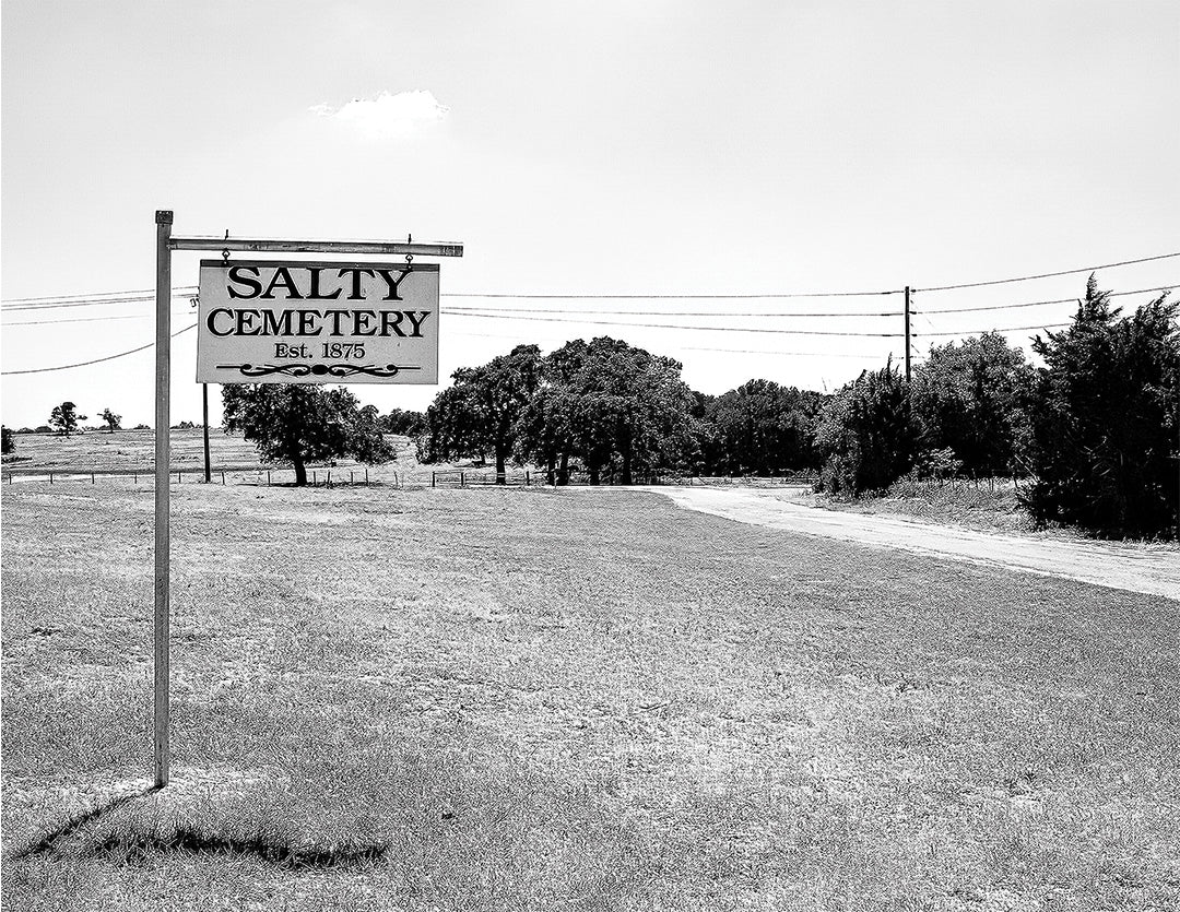 Salty Cemetery Postcard | Salty, Texas
