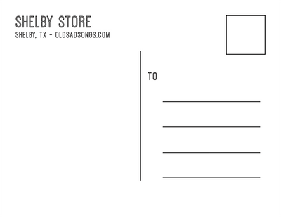 Shelby Store Postcards