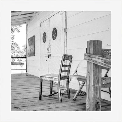 Old Sad Songs - The Chair - Contemporary White Frame