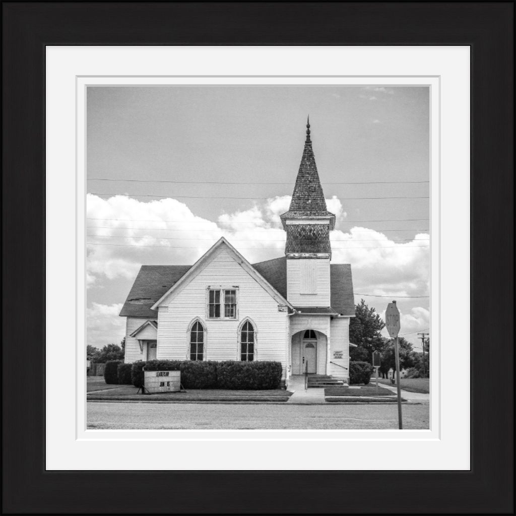 Old Sad Songs Photography - Abbott Methodist Church - Classic Black Frame
