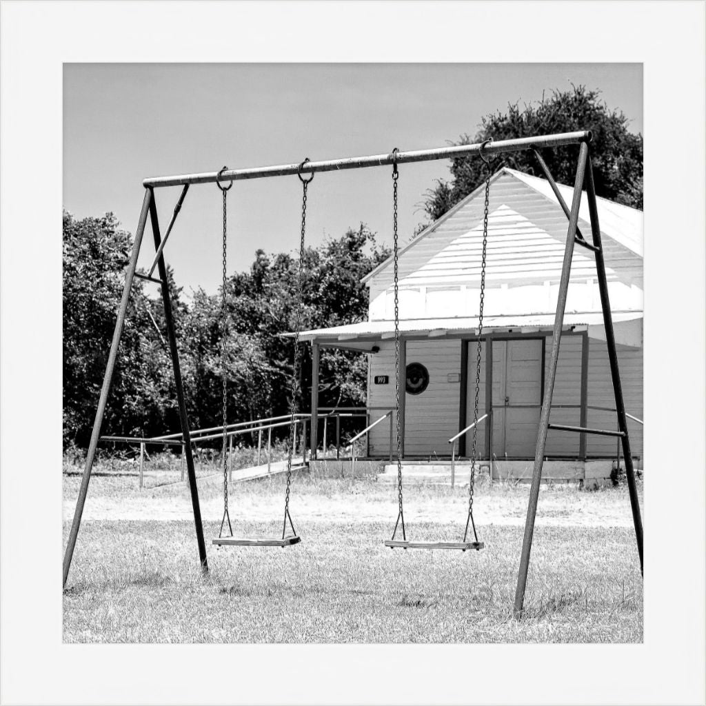 Old Sad Songs - Swingset - Contemporary White Frame